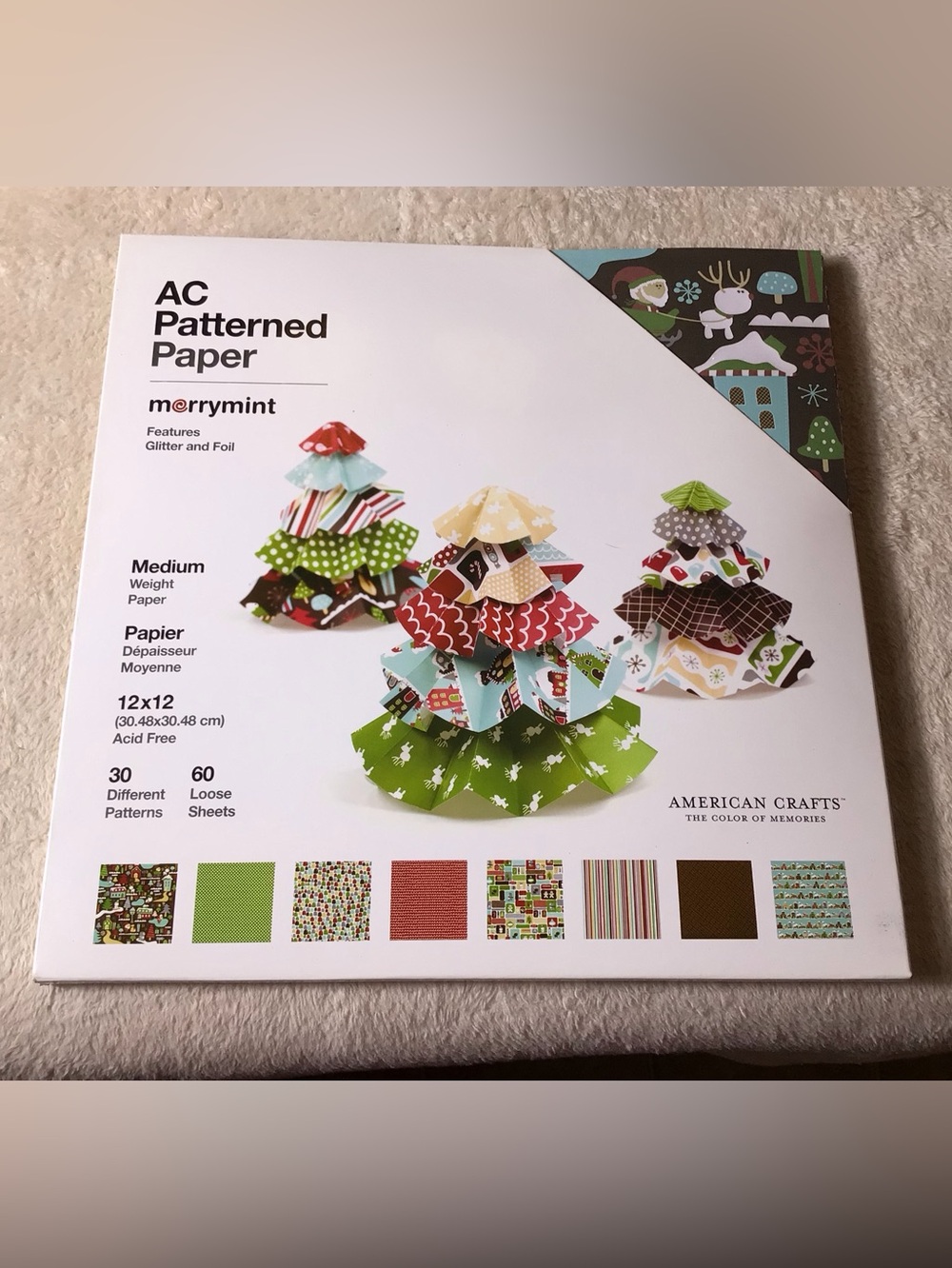 American Crafts Merrymint AC Patterned Paper Pack